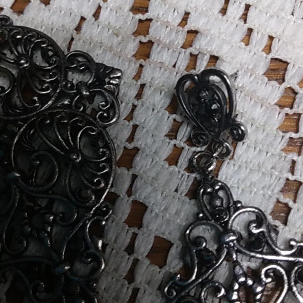 - (Any 2 for $12) Silver-tone pierced earrings - Picture 3 of 5